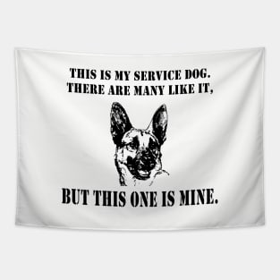 Military Veteran PTSD Service Dog Tapestry