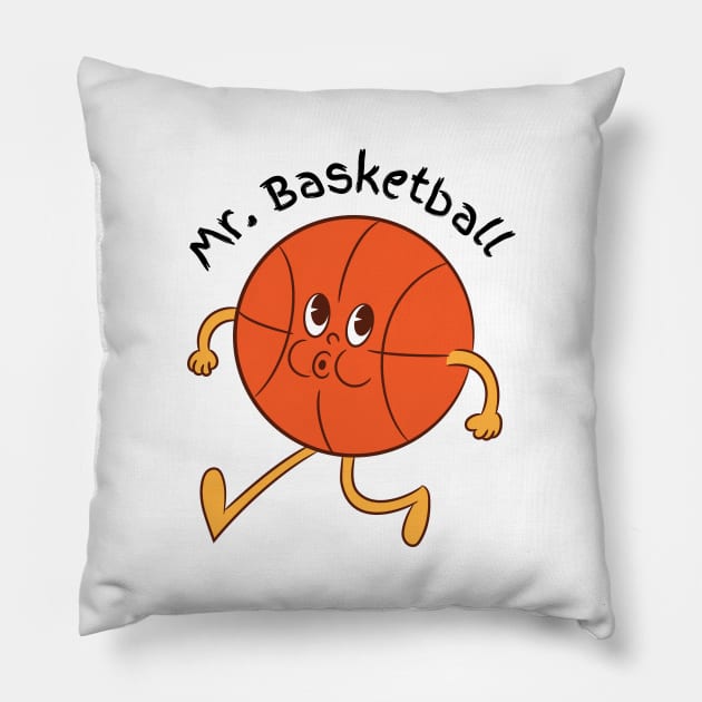 Mr. Basketball Pillow by Hayden Mango Collective 