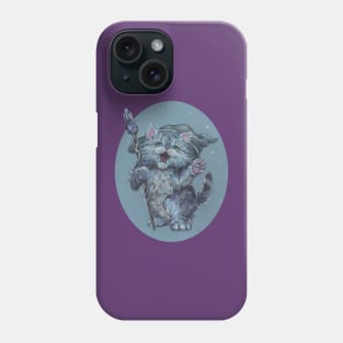 Wizard Kitty (probably casting catnip spells) Phone Case