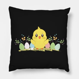 Happy Easter Cute Chick Pillow