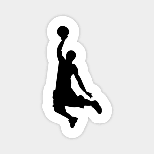 Dunking Basketball Player Magnet