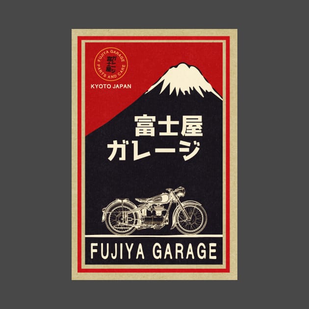 Vintage Japanese Moto Garage by Kujo Vintage