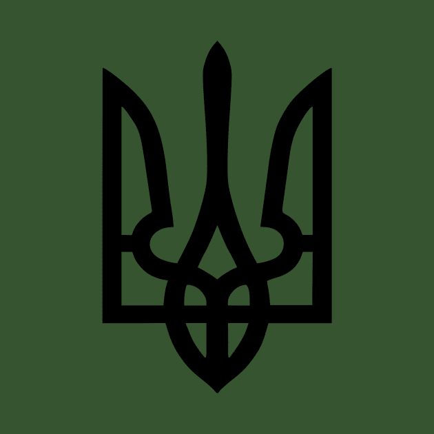 Ukrainian Tryzub Symbol by Yasna