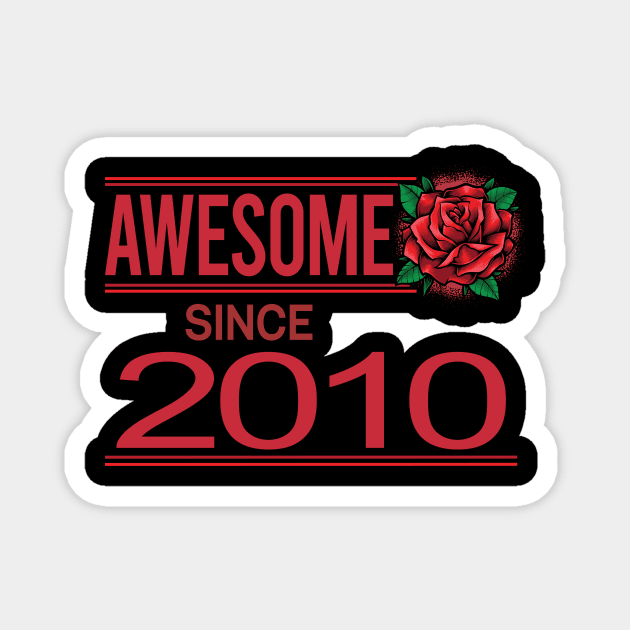 Vintage Red Rose 2010 Magnet by rosenbaumquinton52