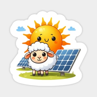 Solar Farm Illustration Magnet