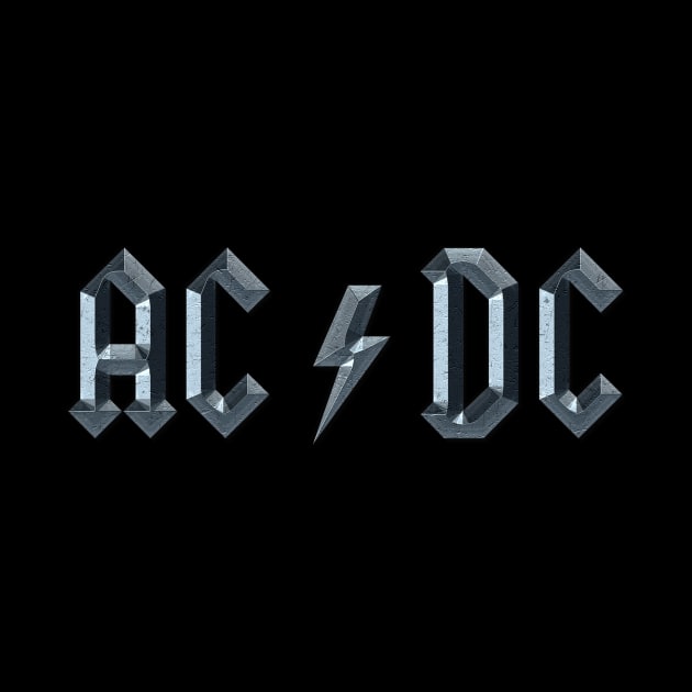 AC DC 3D logo by EduardoLimon