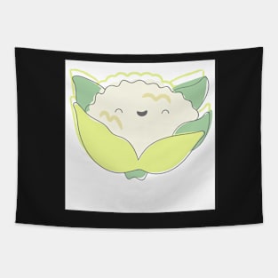 Cute Kawaii Cauliflower Tapestry