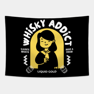 Whisky Addict Shirt Tapestry