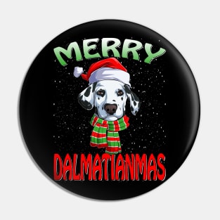 Merry Dalmatianmas Ugly Dalmatian Christmas Xmas Pajamas Pin