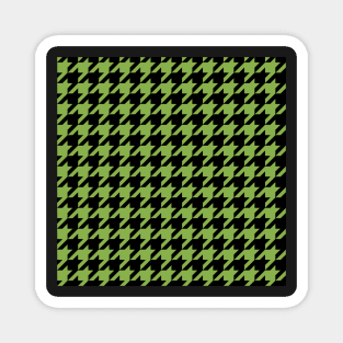 Houndstooth design in greenery and black Magnet