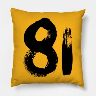 Number 81 Pillow