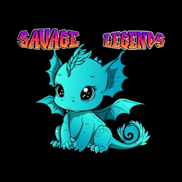 savage legends cute dragon by badrhijri