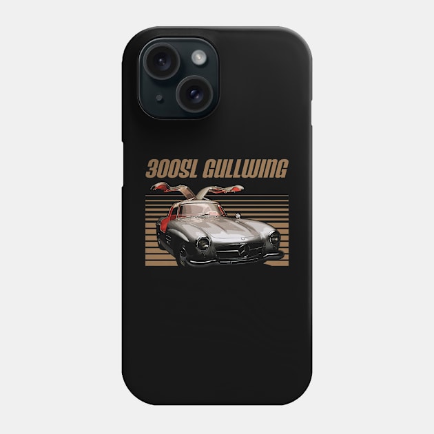 Mercedes 300SL Gullwing 1954 Awesome Automobile Phone Case by NinaMcconnell