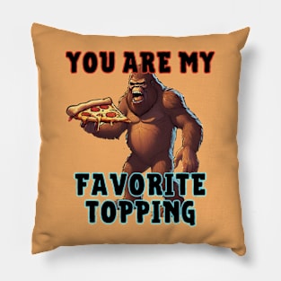 Bigfoot Eats Pizza Pillow