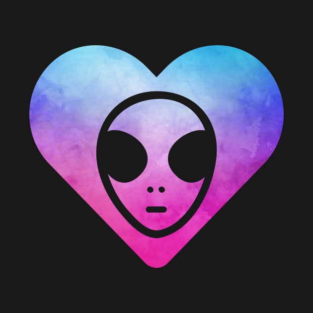 Cute Alien Heart by JKFDesigns