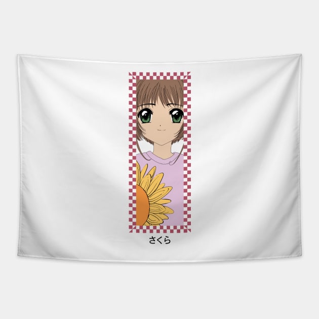 Card Captor Sakura Checker Box 1 Tapestry by moni5550