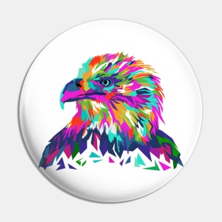 Colorful Eagle Pin