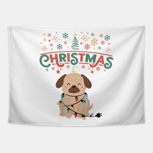 Christmas Pug Tapestry