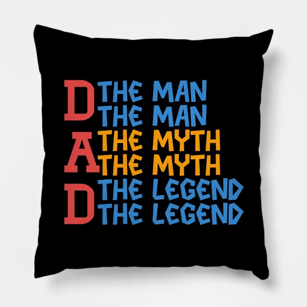 Dad The Man Pillow by Shop Ovov