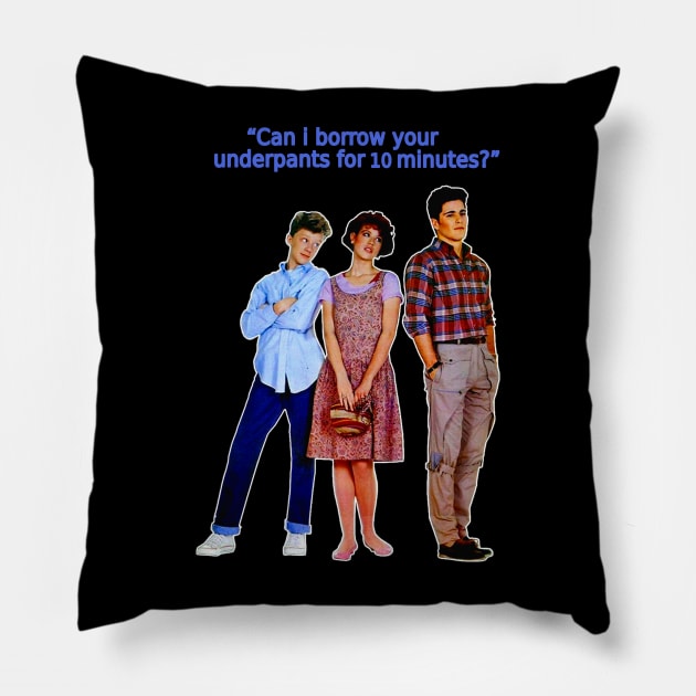 80s Sixteen Candles Movie Pillow by Starseeker