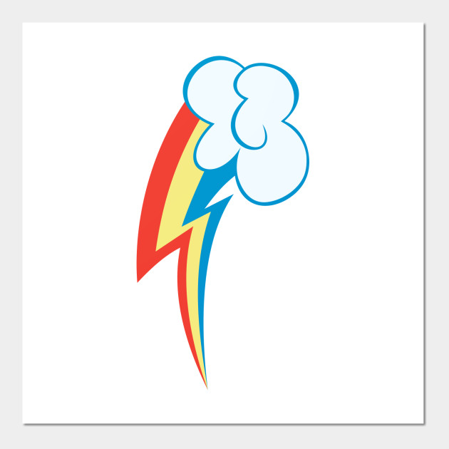 My Little Pony Rainbow Dash Cutie Mark V2 Rainbow Posters