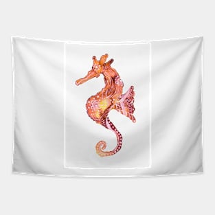 Bronze Tribal Seahorse Tapestry