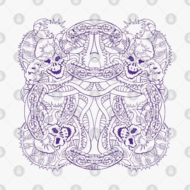 DNA Skulls Purple Strain by SvanO Design