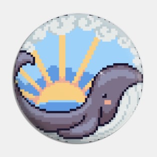 pixel whale Pin