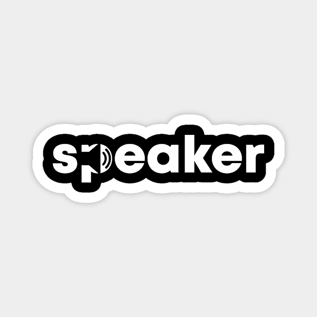 Speaker Wordmark Magnet by vectorclothes