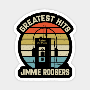 Greatest Hits Jimmie Retro Walkman Rodgers Vintage Art Magnet