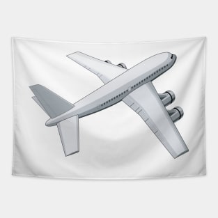 Jetliner Top View Retro Tapestry