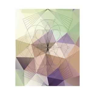 geometric shapes background T-Shirt