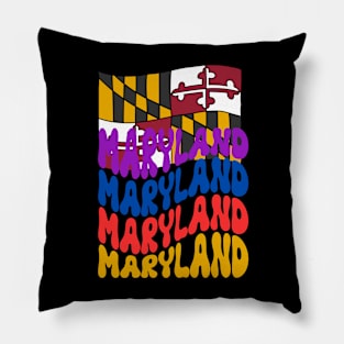 MARYLAND STATE FLAG DESIGN Pillow