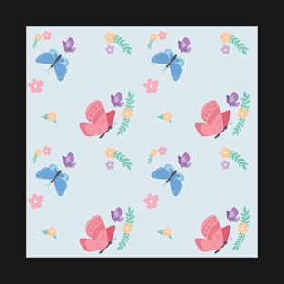 Butterfly Pattern T-Shirt