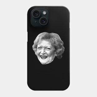 BETTY WHITE VINTAGE WHITE Phone Case