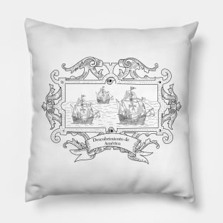 Las tres carabelas Pillow