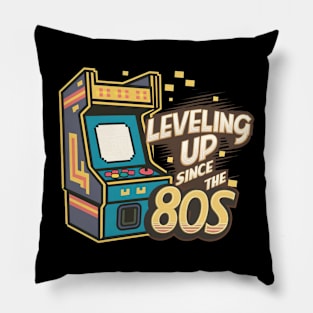Leveling up since the 80s Pillow