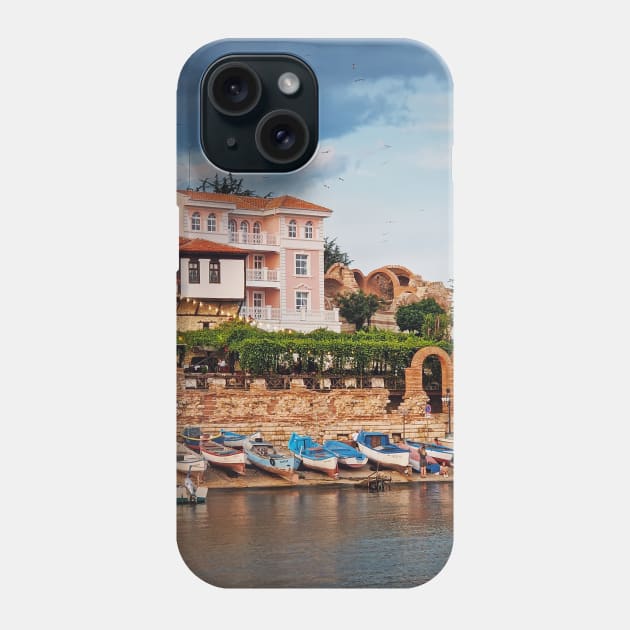 The old town of Nessebar on the Black Sea coast Phone Case by psychoshadow