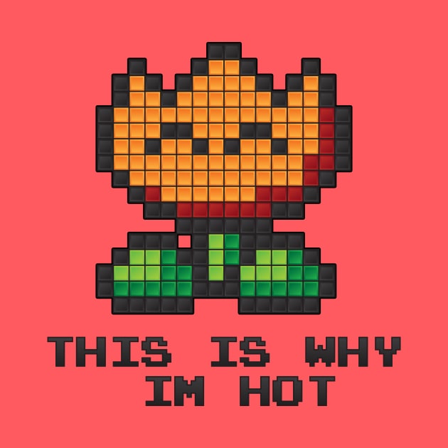 8-Bit Fire Flower by Woah_Jonny