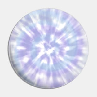 Light Blue and Light Purple Tie Dye - Aesthetic Pale Blue, Mauve, Lilac Pin