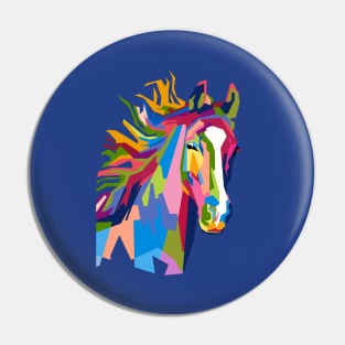 Abstract Geometric Horse in WPAP Pin