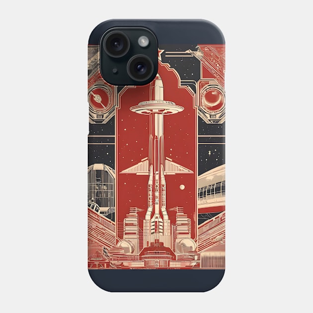 Soviet union space ship concept art Phone Case by Spaceboyishere