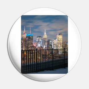 Manhattan Skykline View Pin