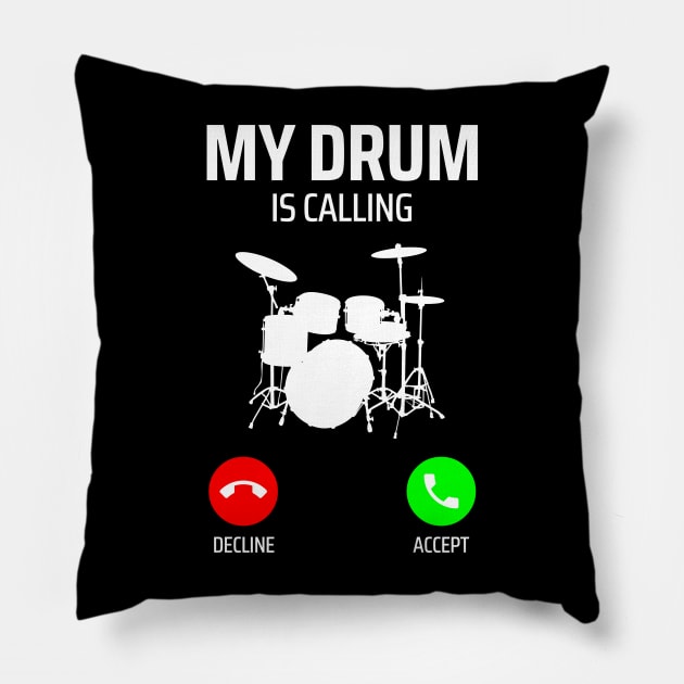 drums Pillow by Mandala Project