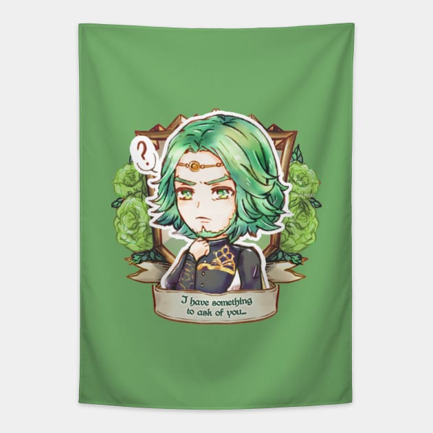 Seteth from the Church of Seiros! Tapestry by candypiggy