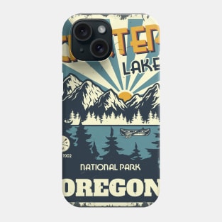 Crater Lake Retro Phone Case