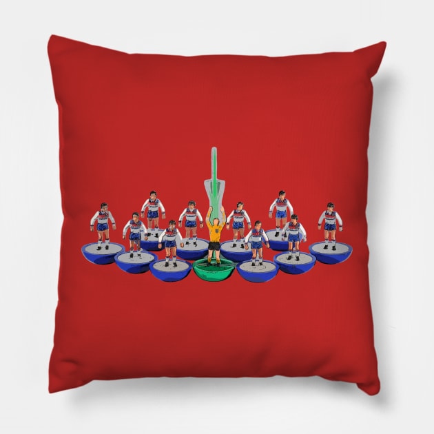 England '82 World Cup subbuteo team Pillow by vancey73