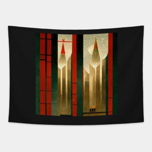 Festive Aesthetic - Art Deco Christmas II Tapestry