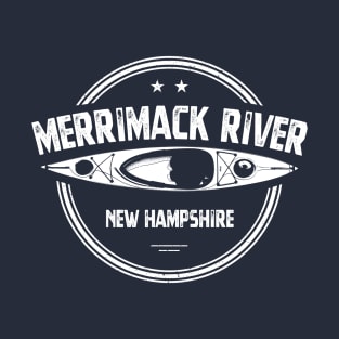 Merrimack River New Hampshire Kayak T-Shirt