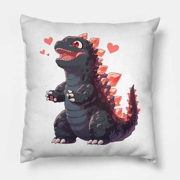 godzilla Pillow by skatermoment